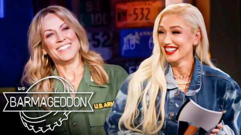 Gwen Stefani and Sheryl Crow Play Drunken Axe Hole | Barmageddon (S1 E1) Highlight | USA Network
