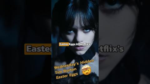 Wednesday has a few hidden Tim Burton easter eggs... #shorts