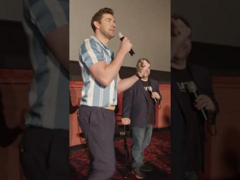 John Krasinski Surprises Fans in Cleveland - A Quiet Place 2 (2021) #Shorts