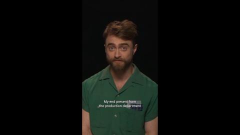 Daniel Radcliffe Reveals Hilarious Wrap Gift From "Weird Al" Set #Shorts