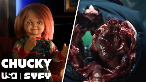 Behind the Scenes of Trevor's BRUTAL Death | Inside Chucky (S2 E3) | USA & SYFY