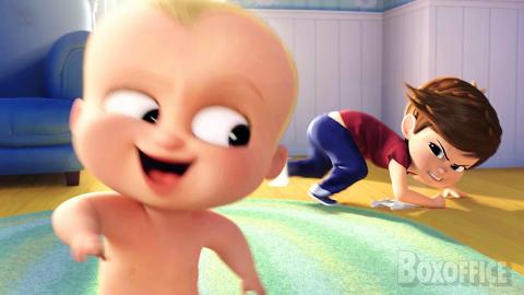 Boss Baby runs without clothes