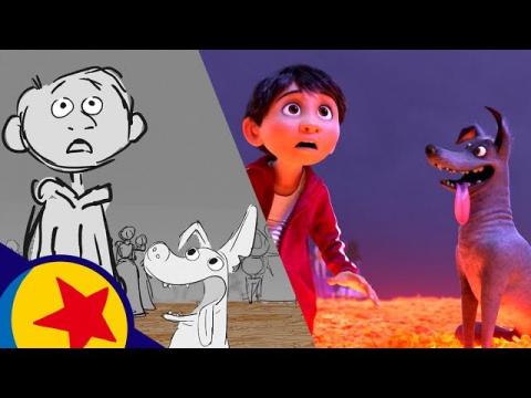 Crossing the Marigold Bridge from Coco | Pixar Side-by-Side