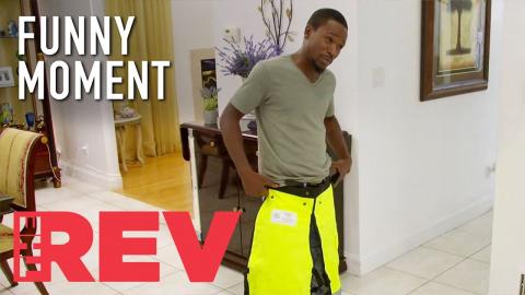 Jordan's Chainsaw Pants Bring Judea And Richard To Tears | The Rev | Funny Moments | USA Network