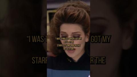 Star Trek: TNG, Marina Sirtis loved her official uniform