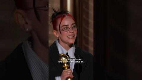 "What Was I Made For?" may have saved #BillieEilish , but Billie also saved us. ???? #GoldenGlobes
