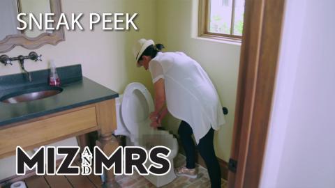 Miz & Mrs: Marjo Tries To Unclog A Toilet | S1 Ep 13 Sneak Peek | on USA Network