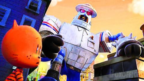 Dog Man pilots the ROBOT MAILMAN
