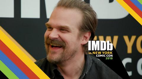 'Hellboy' Star David Harbour Officiated Wedding as "Stranger Things" Character | NYCC 2018