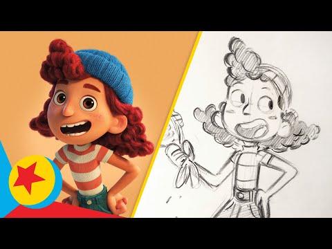 How to Draw Guilia from Luca | Draw With Pixar | Pixar