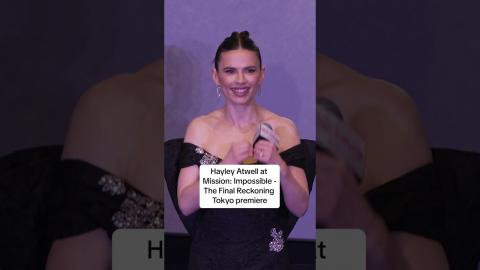 Hayley Atwell sending love to Tokyo #MissionImpossible fans!