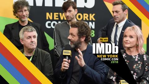 David Tennant, Michael Sheen and Jon Hamm Talk "Good Omens" | NYCC 2018