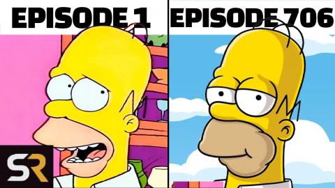 Simpson Characters From The 1st To Current Episode