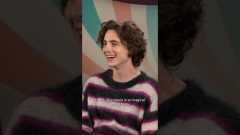 #TimotheeChalamet talks finding the comedy in #Wonka. #Shorts