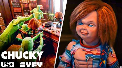 Behind the Scenes of Chucky vs. Chucky: The Dolls Duke It Out | Inside Chucky (S2 E5) | USA & SYFY