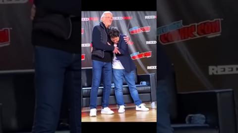 BACK TO THE FUTURE - Michael J. Fox & Christopher Lloyd Reunite at New York Comic Con