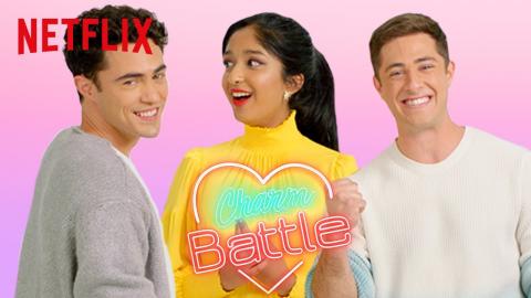 Never Have I Ever Cast Try Pick Up Lines on Each Other | Charm Battle | Netflix