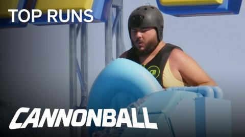Cannonball | Dillon Dean Sets New Megaslide Hurdles Record | Season 1 Episode 9 | on USA Network