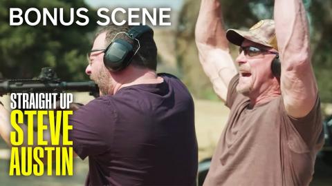 Stone Cold and Bert Kreischer Shoot Through Bulletproof Glass [BONUS] | Straight Up Steve Austin