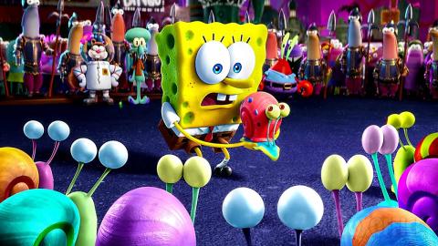 SpongeBob saves the day and a lot of Sea Snails | The SpongeBob Movie: Sponge on the Run | CLIP