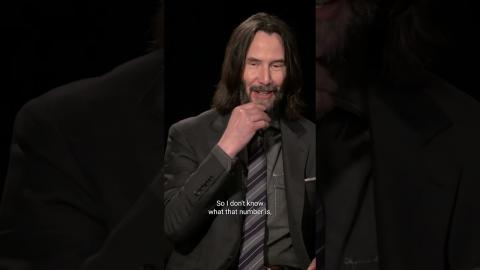 Step one to being #johnwick : Get in the suit.????️ #keanureeves #shorts #johnwick4