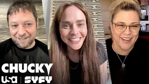 Alex Vincent & Christine Elise Pass Down Their Chucky Legacy | Chucky TV Series | USA Network & SYFY