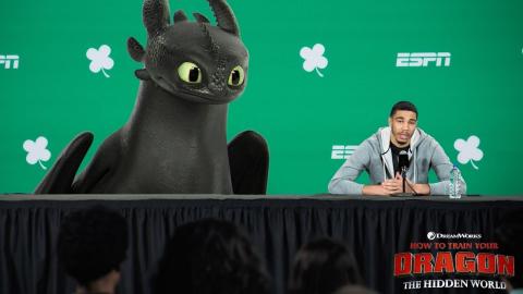 Toothless Interupts ESPN Press Conference