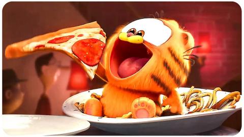 Garfield Eats Pizza - THE GARFIELD MOVIE Clip (2024)
