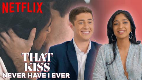 Maitreyi and Jaren Break Down Their Kiss in Never Have I Ever | Netflix