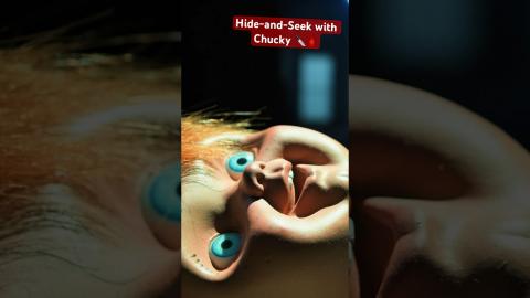 Would you play hide-and-seek with Chucky? ???????? #shorts #chucky #omg