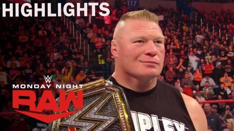 WWE Raw 1/6/2020 Highlight | Brock Lesnar Declared For Royal Rumble | on USA Network