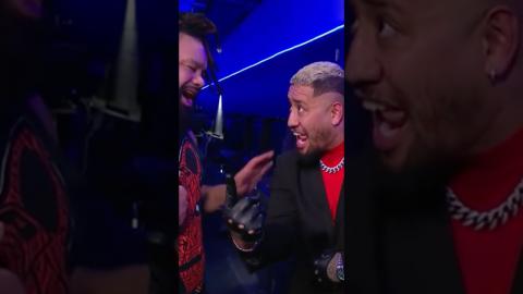 Things are getting tense between Solo Sikoa & Jacob Fatu… ???? #WWE #SmackDown