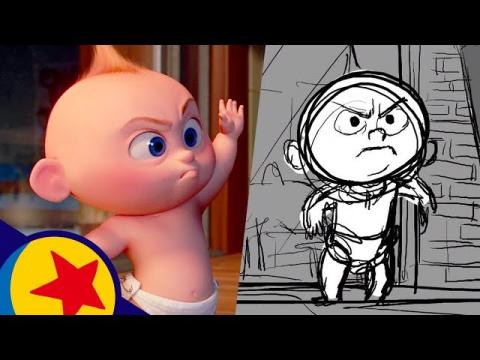 Jack-Jack vs. Racoon from Incredibles 2 | Pixar Side by Side