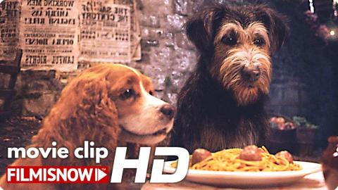 LADY AND THE TRAMP Spaghetti Scene "Tony's Special"  (2019) | Disney+ Live Action Movie