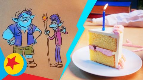 Ian and Barley from Onward Make Birthday Cake | Cooking With Pixar