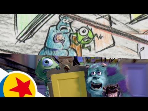 The Door Chase from Monsters, Inc. | Pixar Side by Side