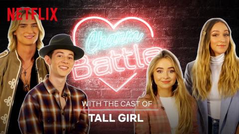 Tall Girl Cast Charm Battle  ft. Ava, Griffin, Sabrina and Luke| Netflix
