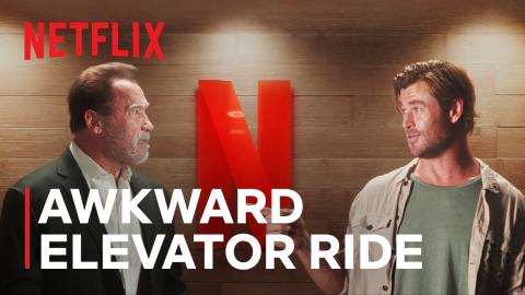 Chris Hemsworth and Arnold Schwarzenegger | Elevator Ride | Nobody Hits Like Netflix