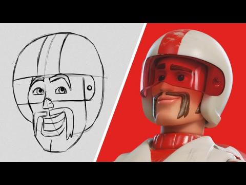 How to Draw Duke Caboom from Toy Story 4 | Draw With Pixar