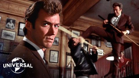 Coogan's Bluff | The Legendary Poolhall Fight (Clint Eastwood)