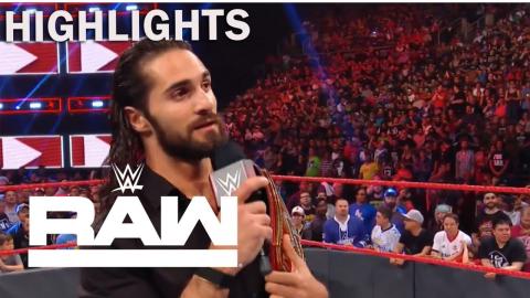 WWE Raw 8/12/2019 Highlight | AJ Styles Confronts Seth Rollins | on USA Network