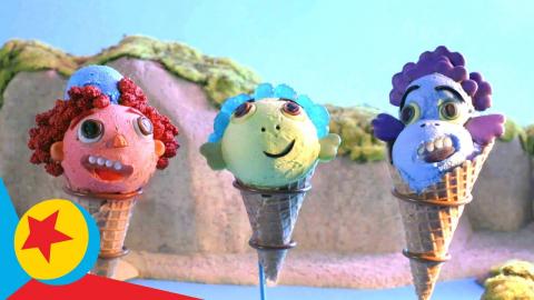 Luca-Inspired Gelato Art | Pixar