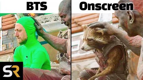 Behind The Scenes Of Filming With CGI Characters