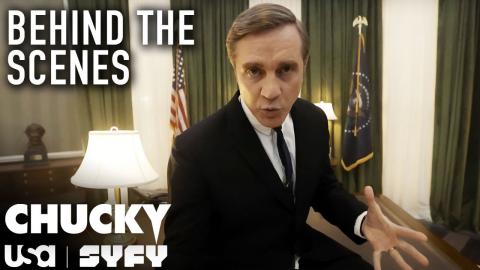 Inside Chucky: Devon Sawa Gives A Tour of the Oval Office | Chucky | SYFY & USA Network