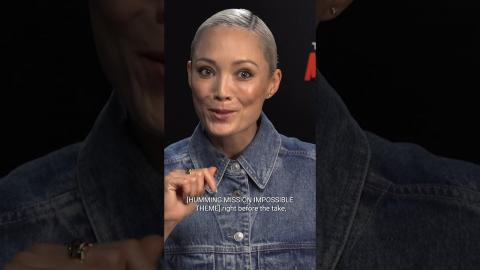 #Pomklementieff hummed the #MissionImpossible theme song before her big stunts! ???? #shorts