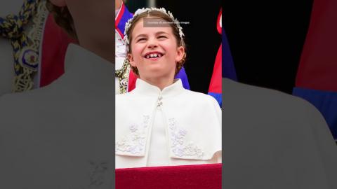 Prince Louis and Princess Charlotte | Coronation Highlights #shorts