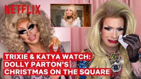 Drag Queens Trixie Mattel & Katya React to Dolly Parton's Christmas on the Square | I Like to Watch