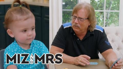 Grandpa George Teaches Baby Monroe How to Play Blackjack [BONUS SCENES] | Miz & Mrs | USA Network