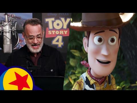 The Cast of Toy Story 4 In the Recording Booth | Pixar Side By Side