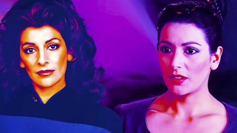 Why Troi Didn’t Wear A Star Trek Uniform Until Later In TNG